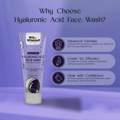 Wit and Whimsy & Galaxy Glow Hyaluronic Acid Face Wash h Mulberry Extract Authentic Ayurvedic Formulation For All Skin Types - 100ML (3.38 Oz)