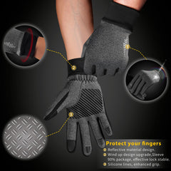 SIMARI Winter Gloves Men Women Touch Screen Glove Cold Weather Warm Gloves Freezer Work Gloves Suit for Running Driving Cycling Working Hiking 102 - Grey
