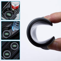 for Land Rover Car Cup Holder Coaster,Cup Holder Insert Coaster for Land Rover LR2 LR3 LR4 Range Rover Sport Defender Discovery Sport LR4 Land Cruiser,Anti Slip Car Cup Coaster Car Accessories (Black)