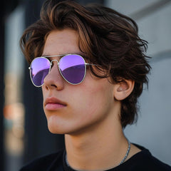 KANASTAL Polarized Sunglasses for Women and Men, Metal Frame Sun Glasses Retro Shades for Mens Driving Outdoor Military Style 100% UV400 Protection