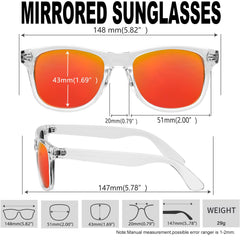 KANASTAL Polarized Sunglasses Men, Fashion Square Sun Glasses Women, Classic Shades for Womens, Driving Fishing Outdoor 100% UV400 Protection