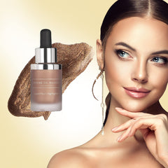 Femme de Maison Cosmetics - Liquid Pearl Highlighter, Long Lasting, Non-Drying Formula with Vitamin E, 100% Gluten, Paraben & Phthalate-Free, Cruelty-Free, Face & Body Highlighter (Perle de Cuivre 03)
