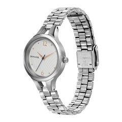 Sonata Silver White Dial Analog Watch for Women-NR8151SM05
