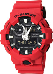 Casio Men's 'G Shock' Quartz Resin Casual Watch, Red, One Size, Digital,Quartz Movement