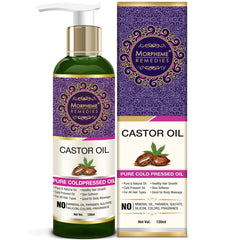 Morpheme Remedies Pure Cold Pressed Castor Oil For Hair & Skin Care, 120ml