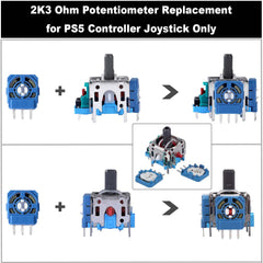 IKPEK 20pcs 2K3 Ohm Potentiometer Replacement for Dualsense PS5 Controller, Trim Pot Resistor Thumbstick Module Sensor for ALPS Analog Joystick