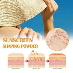 Mineral Sunscreen Setting Powder, Powder Sunscreen dor Scalp, Lasting Lightweight Breathable, Suitable for All Skin Types(0.28 Oz)