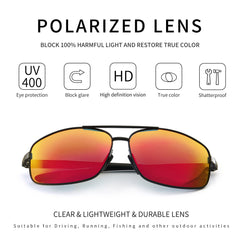 SUNGAIT Ultra Lightweight Rectangular Polarized Sunglasses UV400 Protection
