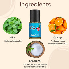 Vedashree Car Perfume Refill for Wooden Dashboard - Refreshing & Long-lasting - Car Air freshener Refill- Car Perfume Refill - Luxury Aqua Fragrance - 12ml