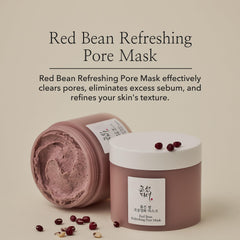 Beauty of Joseon Red Bean Pore Refreshing Mask Mud Cream Hydrating Wash Off Pack, Pore Cleansing Exfoliator, Korean Skin Care for Men and Women 140ml