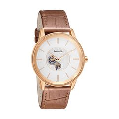Sonata Silver White Dial Analog watch For Men-NR7133WL01
