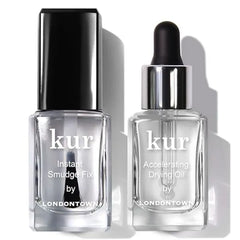 LONDONTOWN S.O.S. Salon Staples Set Instant Smudge Fix, Accelerating Drying Oil, Smoothes and Fixes Manicures Ultra Fast Drying Set .40fl oz Each