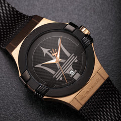 Maserati Potenza R8853108010 Men's Watch Time and Date Quartz Movement - Black