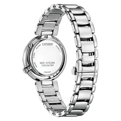 Citizen L Eco-Drive Diamond Mother of Pearl Blue Dial Ladies Watch EM1110-81N