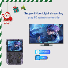 Aivuidbs RG353V Retro Handheld Game with Dual OS Android 11 and Linux,RG353V with 64G TF Card Pre-Installed 4452 Games Supports 5G WiFi 4.2 Bluetooth Online Fighting,Streaming and HDMI