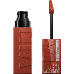 Maybelline Super Stay Vinyl Ink Longwear No-Budge Liquid Lipcolor, Highly Pigmented Color and Instant Shine, Extra, Red Lipstick, 0.14 fl oz, 1 Count