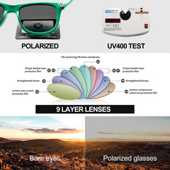 KANASTAL Polarized Sunglasses Men, Fashion Square Sun Glasses Women, Classic Shades for Womens, Driving Fishing Outdoor 100% UV400 Protection