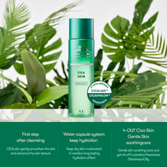 VT COSMETICS CICA Skin, Light-Weight Face Toner, Long Lasting Moist, Hydrating and Soothing Skin, 200ml