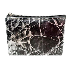HappyDaily 6 Pack Canvas Zipper Bags Small Makeup Bags Lipstick Cosmatic Organizer Small Storage Pouch Carrying Purse, Marble Pattern, Small (3.1" x 5.1"), Classic Makeup Bags Set