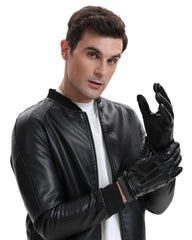 FORVEVO Men Gp05 Leather gloves - Black