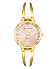 Anne Klein Women's Genuine Diamond Dial Bangle Watch