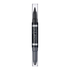 Rimmel London MagnifEyes Duo Eyeshadow & Liner - Back to Blacks: Pearlescent grey with deep black liner