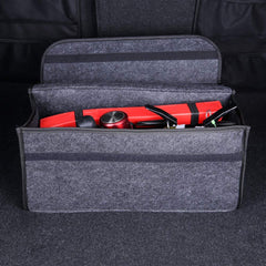 Sulfar Car Soft Storage Box Trunk Bag Travel Organizer Holder Accessories Deep Grey