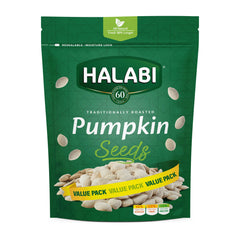 Halabi Pumpkin Seeds All Natural Ingredients - Traditional Healthy Baked Snacks, Resealable Bag - 250g