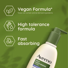 Aveeno Daily Moisturising Lotion Calming Relief, With Nourishing Oat & Calming Lavender, 24-Hour Moisturisation, Suitable for Sensitive Skin, Fast Absorbing, 300ml