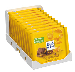 Ritter Sport Corn Flakes Chocolate - 100 g (Pack of 10)