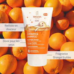 Weleda Happy Orange 2-in-1 Baby Shampoo & Body Wash, 150ml