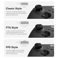 GeekShare Thumb Grip Caps for Xbox One Controller,Silicone Joystick Cover Solid Color Thumbsticks Cover Set Compatible with Xbox Series X,3 Pairs / 6 Pcs