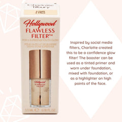 Charlotte Tilbury Mini Hollywood Flawless Filter - 2 Fair, Travel Size, Customizable Makeup Booster