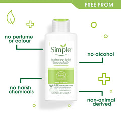 Simple Kind to Skin Hydrating Light Moisturiser UK’s #1 facial skin care brand* for 12-hour moisturisation - 125 ml