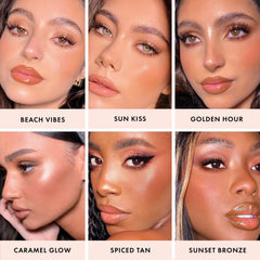 ICONIC London Sheer Bronze - Liquid Bronzer for a Radiant and Luminous Skin, Sun Kiss, 12.5ml