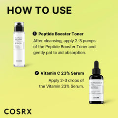COSRX Vitamin C 23% Peptide Booster Set - Amazon Exclusive - Korean Skin Care, Gift Sets, Stocking Stuffers for Women, Vitamin C Serum, Face Serum