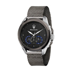 MASERATI Men's 'Traguardo' Quartz Stainless Steel Fashion Watch, Color:Grey (Model: R8873612006)