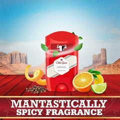 Old Spice Original Deodorant Stick for Men, 50 ml, 48H Fresh, Long-Lasting Fragrance in Perfume Quality, 0% Aluminium Salts, No Stains on Black and White, Made from 50% Recycled Plastic