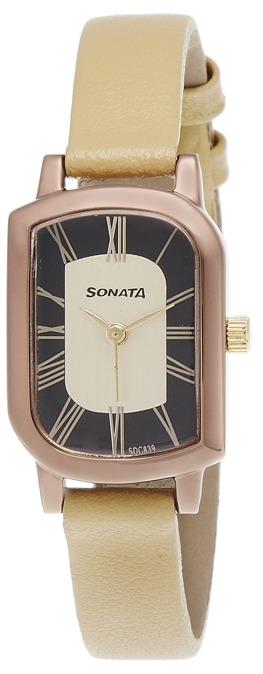 Sonata Grey Dial Analog watch For Women-NR87001QL01