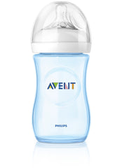 Philips Avent Natural Feeding Bottle, 260ml, 2 Pack - Blue, Scf695/27
