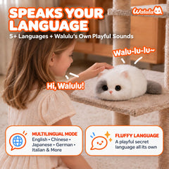 walulu AI Plush Toy Robot Pet Companion for Kids Interactive Stuffed Animal