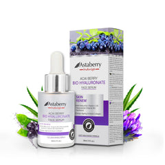 ASTABERRY Acai Berry Anti Aging Facial Serum with Hyaluronic Acid, Bakuchiol Retinol, Niacinamide, Vitamin A - Firms, Lifts, Smooths, Evens Skin Tone, Eye Area, Fine Lines & Wrinkles