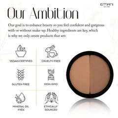Emani Vegan Cosmetics Iconic Products, Copacabana Duo Bronzer