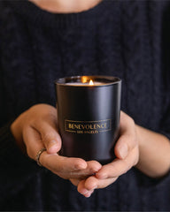 Benevolence LA Oud Wood Scented Candle for Men & Women | 6 oz Scented Candles for Home Scented | Natural Soy Candles Gifts for Women | 35 Hour Burn Aromatherapy Candle | Summer Candles