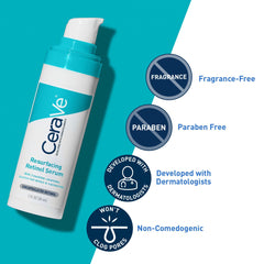 CeraVe Retinol Serum for Post-Acne Marks and Skin Texture | Pore Refining, Resurfacing, Brightening Facial Serum with Retinol and Niacinamide | Fragrance Free, Paraben Free & Non-Comedogenic| 1 Oz
