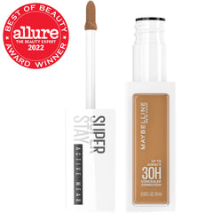 Maybelline Super Stay Liquid Concealer Makeup, Full Coverage Concealer, Up to 30 Hour Wear, Transfer Resistant, Natural Matte Finish, Oil-free, Available in 16 Shades, 50, 0.33 fl oz