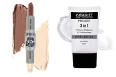 Insight Cosmetics Contour & Highlighter Duo Stick, 8.5g (Duo Stick 3 + Primer)