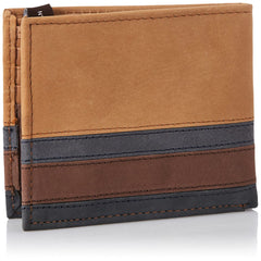 TITAN Men's Bifold Leather Wallet, Tan