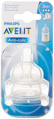 PHILIPS Avent Anti-Colic Silicone Teat for 3+ Babies - |Medium Flow