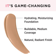 IT Cosmetics Your Skin But Better Foundation + Skincare, Tan Neutral 39 - Hydrating Coverage - Minimizes Pores & Imperfections, Natural Radiant Finish - With Hyaluronic Acid - 1.0 fl oz